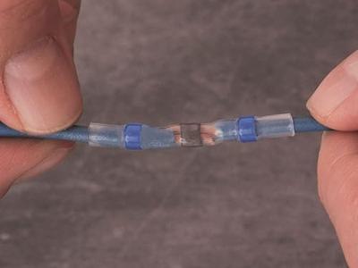 Quadrios 22C461 Stootverbinder Met krimpkous 0.25 mm² 0.34 mm² Volledig geïsoleerd Wit 1 set(s)