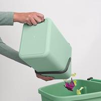 Brabantia Sort & Go afvalemmer 12 liter light grey - thumbnail