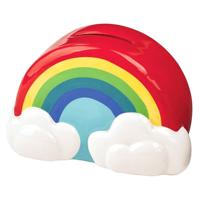 Moses Regenboog spaarpot keramiek 10 cm - thumbnail