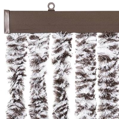 Vliegengordijn 90x220 cm chenille bruin en beige