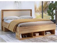 Bed IMPALUNA 160x200 cm mauvella eik - thumbnail