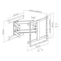ROLINE PREMIUM TV-muurbeugel, zeer flexibel, max. 70 kg - thumbnail
