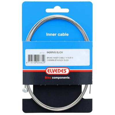 Elvedes rem binnenkabel 2000mm rvs slick �1,5mm t-nippel