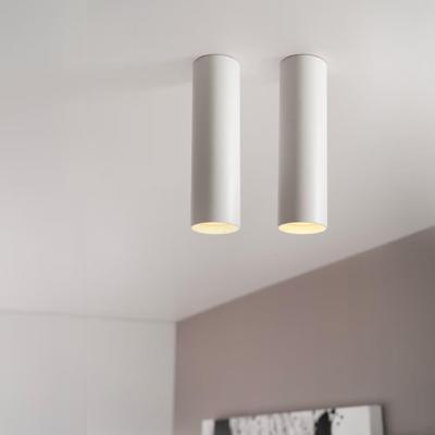 Canopus bianco m by LUSENZ - Cilindervormige opbouwspot in met mat witte coating