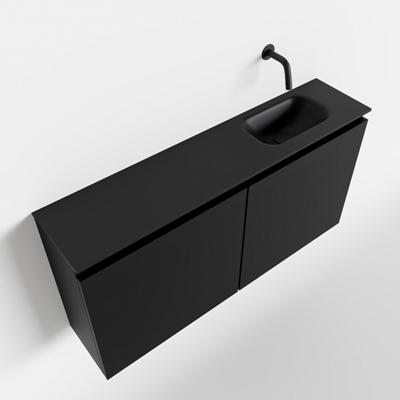 MONDIAZ TURE 100cm toiletmeubel urban. EDEN wastafel urban rechts geen kraangat