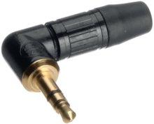 Neutrik NTP3RC-B Jackplug 3,5 mm Stekker, haaks Aantal polen: 3 Stereo Zwart 1 stuk(s)
