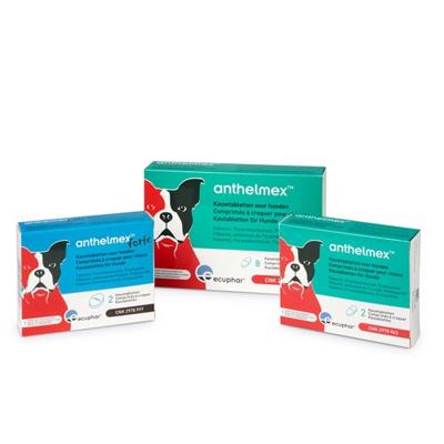 Anthelmex Kauwtabletten voor honden 8 tabletten Anthelmex Kauwtabletten voor honden 8 tabletten