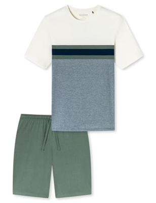 Schiesser Schiesser Pyjama Short khaki 182607 56/XXL