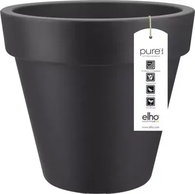 Bloempot Pure round 80 antraciet elho - Elho
