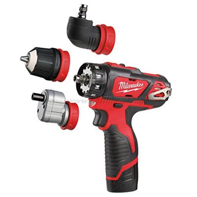Milwaukee M12 BDDXKIT-202C 12V Subcompact Boormachine | Afneembare Boorhouder | 2x 2,0 Ah accu's + lader | In koffer - 4933447836