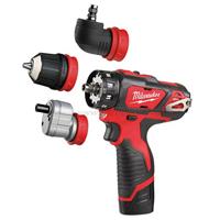 Milwaukee M12 BDDXKIT-202C 12V Subcompact Boormachine | Afneembare Boorhouder | 2x 2,0 Ah accu's + lader | In koffer - 4933447836 - thumbnail