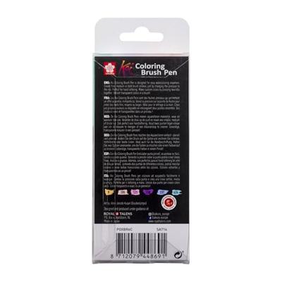 Sakura koi coloring brush pen set sweets, 6 kleuren