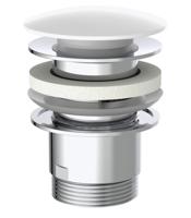 Schutte Design CLIC-CLAC Waste | met Overloop | 1 ¼“ x 65 mm | Wit - 98807410 98807410 - thumbnail