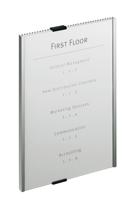 Durable Deur-/infobord | B210xH297mm | controlevenster acryl | achterdeel aluminium | 1 stuk - 480623 480623 - thumbnail