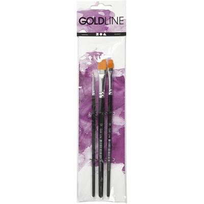Creativ Company Gold line penselen, 3st. - thumbnail
