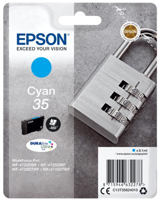 Epson Inktpatroon cyaan DURABrite Ultra Ink 35 T 3582 Epson Inktpatroon cyaan DURABrite Ultra Ink 35 T 3582
