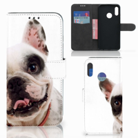Huawei P Smart 2019 Telefoonhoesje met Pasjes Franse Bulldog - thumbnail