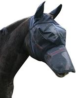 Vliegenmasker met oor en neus bescherming pony - thumbnail