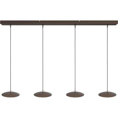 Masterlight 4-lichts hanglampScala 130cm cacao bruin Ø 20cm - 2191-15-15-130-4-20