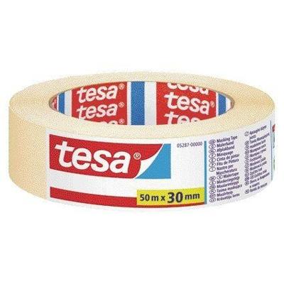 Afplaktape tesa economy 30mmx50m geel | 10 stuks