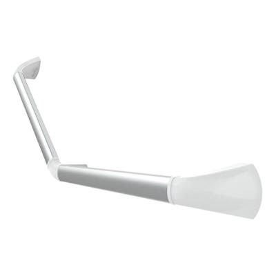 SecuCare wand bad/douche greep Alu wit hoek 45 gr