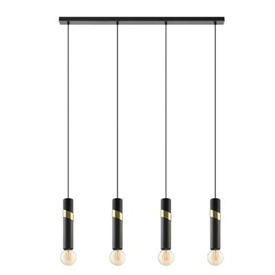 Stars of Light Strakke 4- lichts pendelCedral zwart met goud - 39936