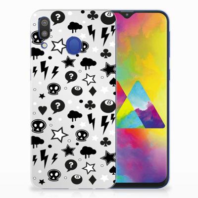Silicone Back Case Samsung Galaxy M20 (Power) Silver Punk Silicone Back Case Samsung Galaxy M20 (Power) Silver Punk