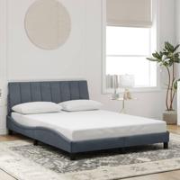 Bedframe zonder matras 120x200 cm fluweel donkergrijs - thumbnail