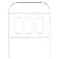 Hoofdbord 75 cm metaal wit - thumbnail
