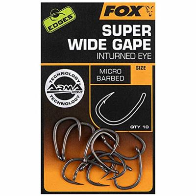 Fox Edges Armapoint Super Wide Gape (Inturned Eye) Size 2