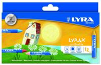 Waskrijt lyra lyrax wax giants 12 kleuren - thumbnail