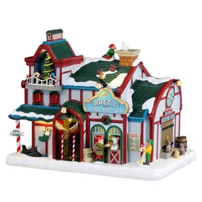 Lemax arctic animal sanctuary verlicht kersthuisje Santa&apos;s Wonderland 2023 - thumbnail