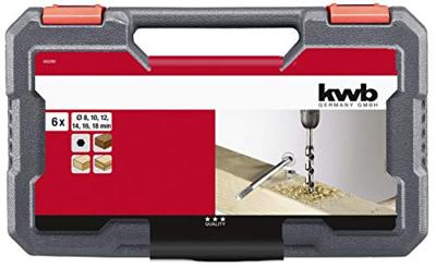 kwb 42290 Slangenboorset 8 mm, 10 mm, 12 mm, 14 mm, 16 mm, 18 mm Gezamenlijke lengte 230 mm 6 stuk(s)