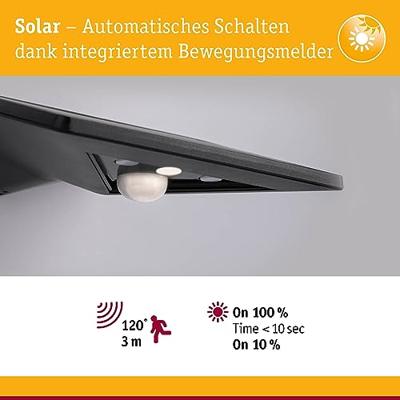 Paulmann 94245 Yoko Wandlamp op zonne-energie met bewegingsmelder Energielabel: A (A - G) 1.2 W Warmwit Antraciet Paulmann 94245 Yoko Wandlamp op zonne-energie met bewegingsmelder Energielabel: A (A - G) 1.2 W Warmwit Antraciet