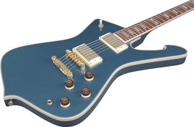 Ibanez IC420 Iceman Antique Blue Metallic elektrische gitaar met gigbag