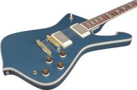 Ibanez IC420 Iceman Antique Blue Metallic elektrische gitaar met gigbag - thumbnail