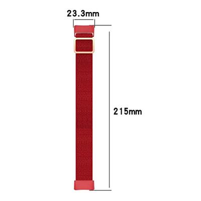 Fitbit Charge 5 & 6 - Elastisch nylon bandje - Rood Fitbit Charge 5 & 6 - Elastisch nylon bandje - Rood