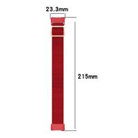 Fitbit Charge 5 & 6 - Elastisch nylon bandje - Rood - thumbnail