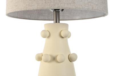 Bureaulamp Home ESPRIT Crème Keramiek 50 W 220 V 40 x 40 x 76 cm