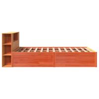 Bedframe zonder matras massief grenenhout wasbruin 180x200 cm - thumbnail