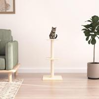 VidaXL Kattenmeubel met sisal krabpalen 73 cm crèmekleurig - thumbnail