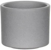 Mica Decorations bloempot Era rond 10x8.5cm grijs mat - thumbnail