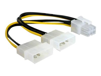 Delock 82315 Stroomkabel voor PCI Express-kaart 15cm
