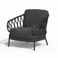 Tierra Outdoor Loungestoel Natal Charcoal - thumbnail