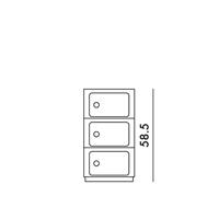 Kartell Componibili Kast - 3 Modules - Mat Wit - thumbnail