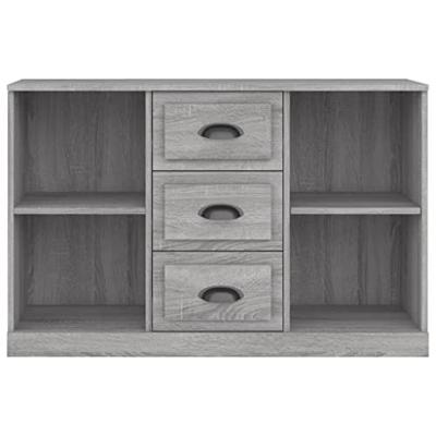 Dressoir 104,5x35,5x67,5 cm bewerkt hout sonoma grijs