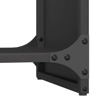 Brandhoutrek 40x30x80 cm koudgewalst staal zwart