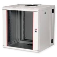 ROLINE 19-inch wandbehuizing Pro 12 U, 600x600 BxD tweedelig draaibaar grijs - thumbnail