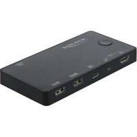 DeLOCK HDMI / USB-C KVM Switch 4K 60 Hz met USB 2.0 kvm-switch - thumbnail