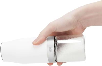 Set van 2 elektrische molens - ADE - MOLEN - Glas/Synthetisch - H 18,3 cm - Zwart-wit